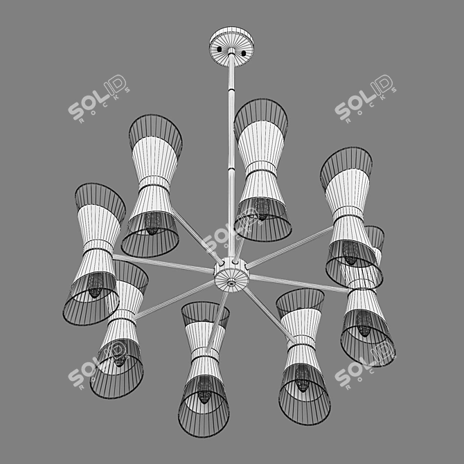 81716x Strato Lightstar Chandelier 3D model image 3