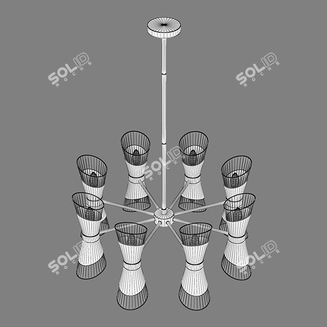 81716x Strato Lightstar Chandelier 3D model image 4