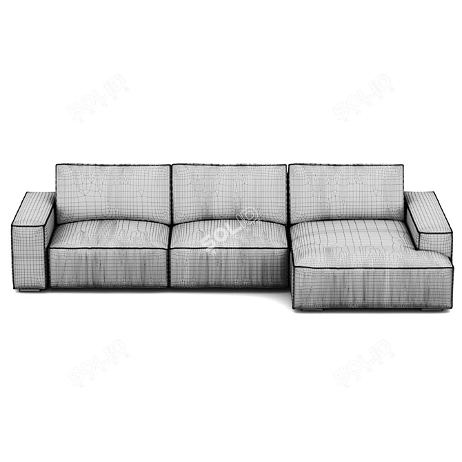 Milan Premium Corner Sofa 3D model image 4