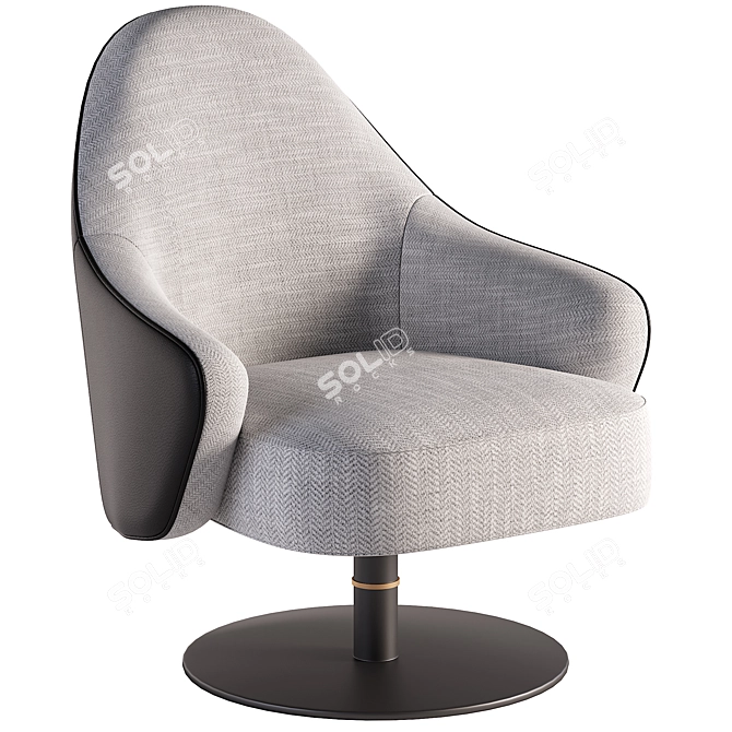 Modern Armchair: High-Quality 3D Model 3D model image 1