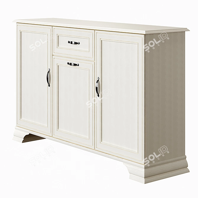 Tiffany 3D1S Chest of Drawers: Elegant Design 3D model image 6