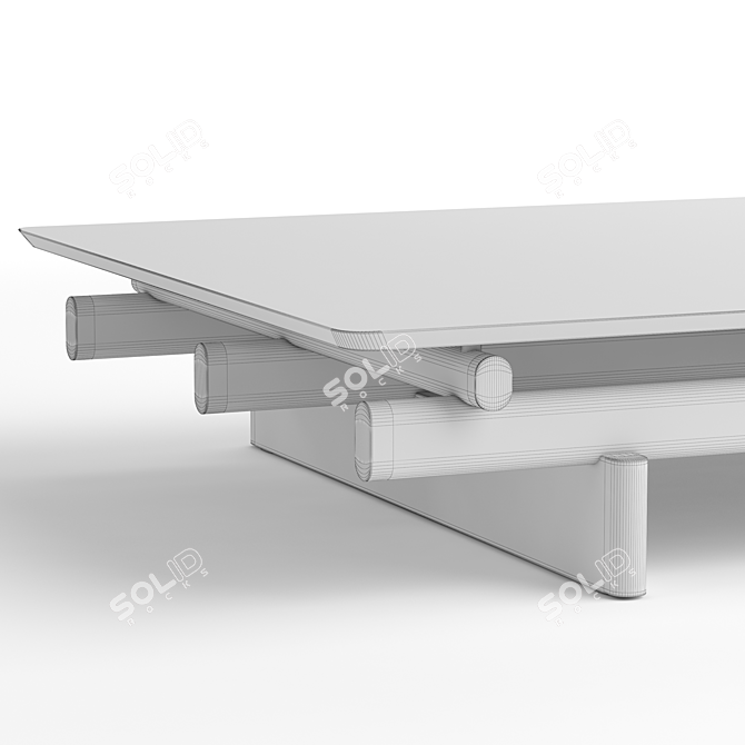 Modern Minimalist Coffee Tables 3D model image 5