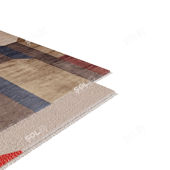 Relaxation Bliss: Yoga Carpet 3D model image 2