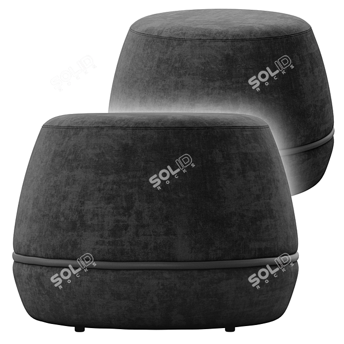 Kardiel Onvi 24 Fabric Ottoman 3D model image 4