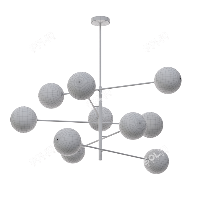 Bolle Hanging Lamp: Sleek Elegance 3D model image 2