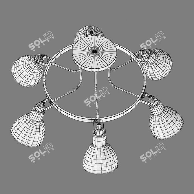 Stunning Acrobata Lightstar Chandelier 3D model image 5