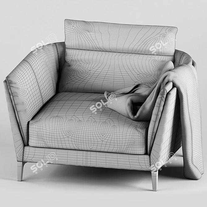 Versatile Modular Armchair 3D model image 5