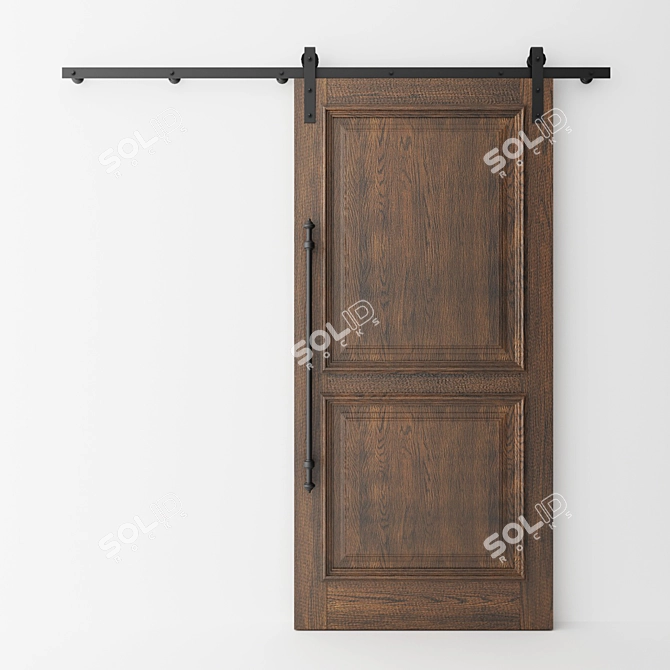 Classic Loft Sliding Doors 3D model image 1