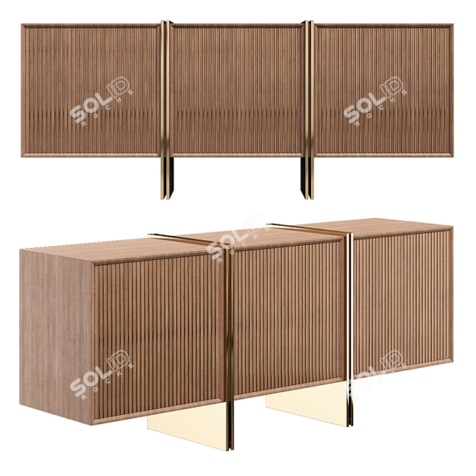 Contemporary Sideboard Ripas: Sleek and Functional 3D model image 1