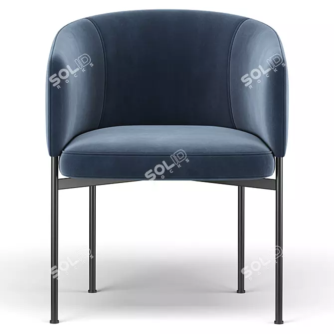 Sleek Bonnet Dining Chair: Timeless Elegance 3D model image 3