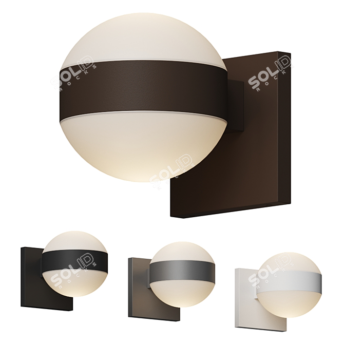 Reals Outdoor Downlight by Sonneman 3D model image 1
