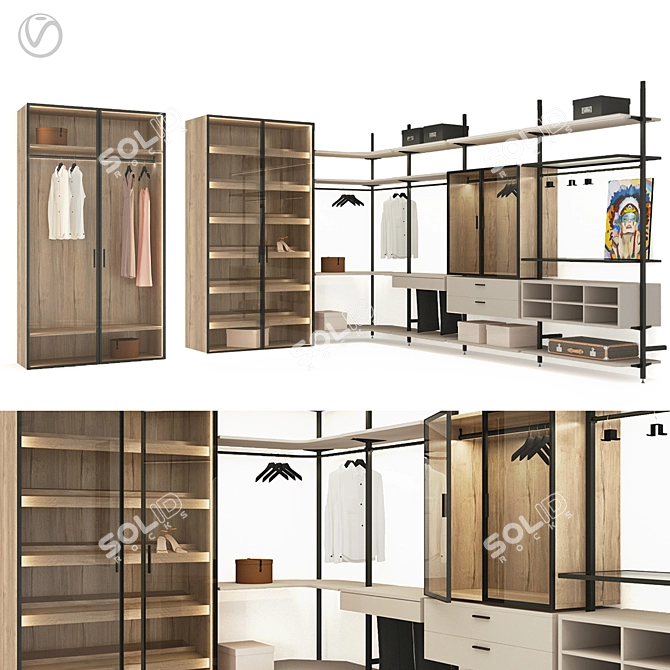 raumplus: Versatile Interior System and Wardrobes 3D model image 1