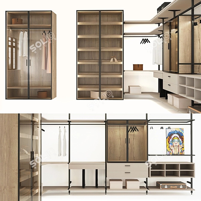 raumplus: Versatile Interior System and Wardrobes 3D model image 2