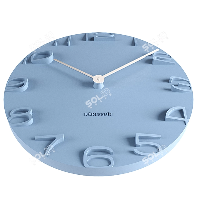 Karlsson On The Edge Wall Clock 3D model image 2