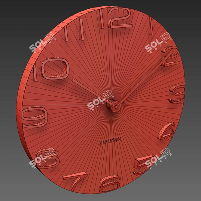 Karlsson On The Edge Wall Clock 3D model image 4