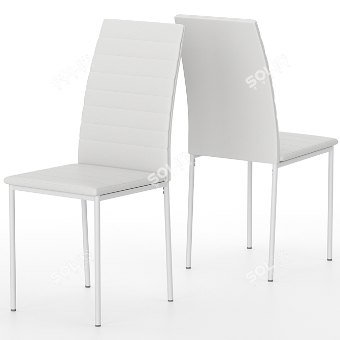 Bisho Chair: Classic and Practical for Home or Office 3D model image 2