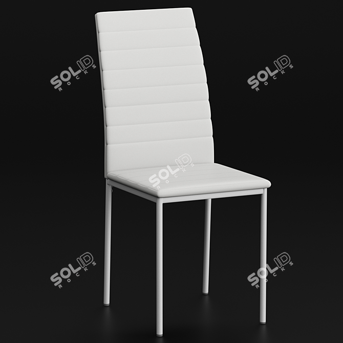 Bisho Chair: Classic and Practical for Home or Office 3D model image 3