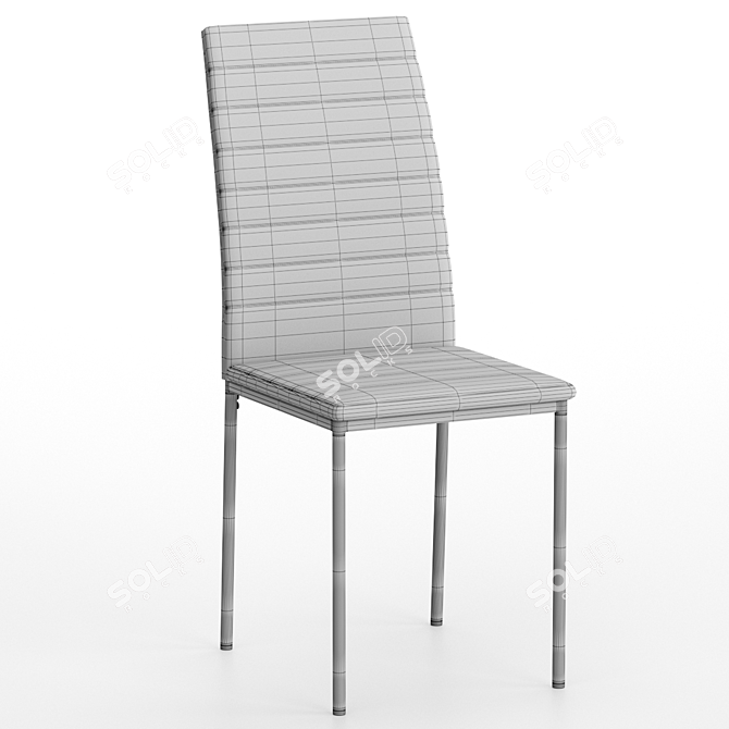 Bisho Chair: Classic and Practical for Home or Office 3D model image 4