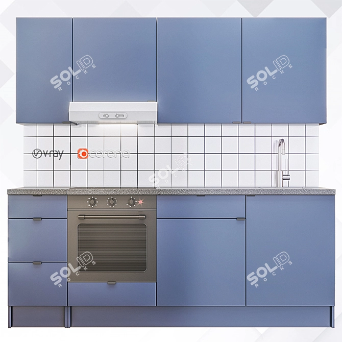 IKEA Kitchen Collection #3 3D model image 2