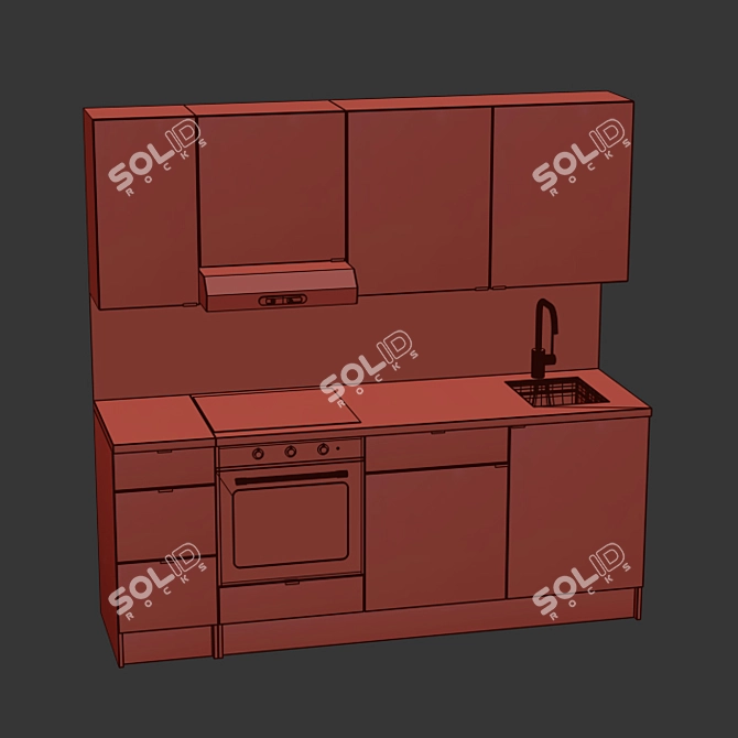 IKEA Kitchen Collection #3 3D model image 5