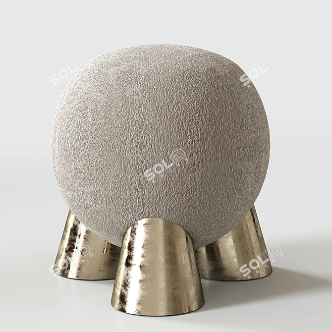 Stylish Ottomans by Pietro Franceschini 3D model image 4