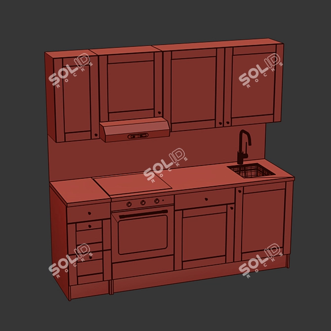 IKEA Kitchen #7: Modern and Versatile 3D model image 5