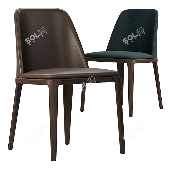 Elegant POLIFORM Grace Chair 3D model image 1