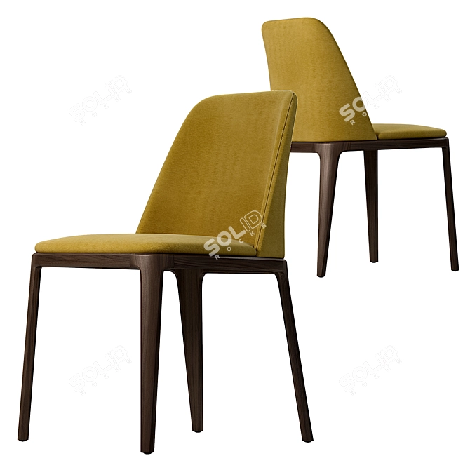 Elegant POLIFORM Grace Chair 3D model image 2