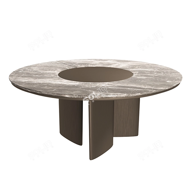 Elegant Round Dining Table 3D model image 1