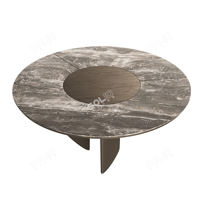 Elegant Round Dining Table 3D model image 3