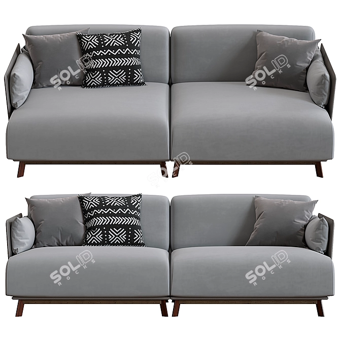 Ditre Italia Kailua Modern Sofa 3D model image 4