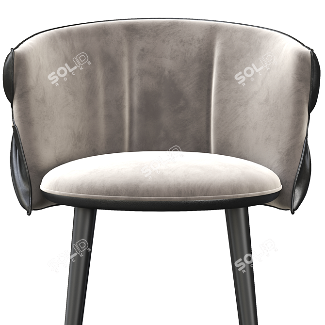 Sleek Kinter Armchair 3D model image 5