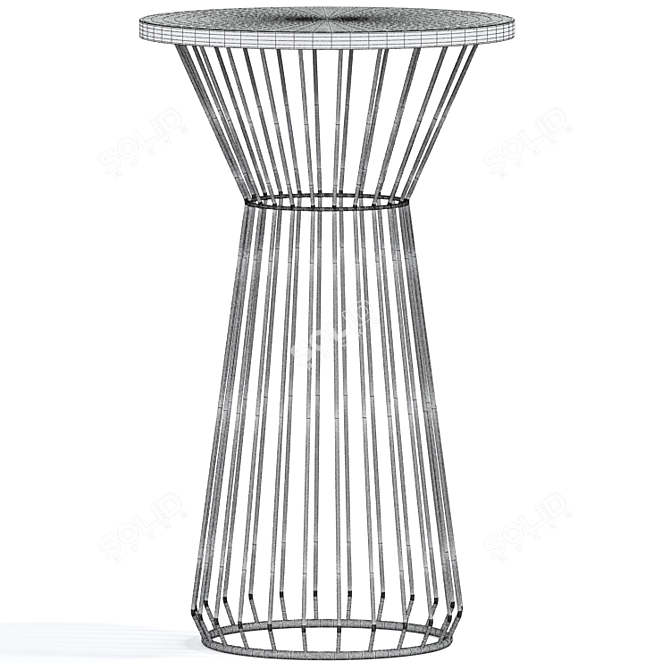 Lily Bar Stool Table: Stylish and Functional 3D model image 5