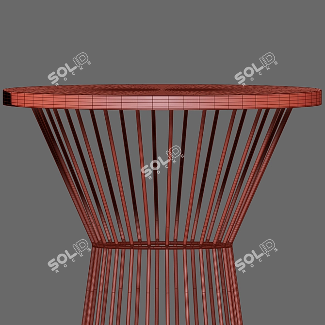 Lily Bar Stool Table: Stylish and Functional 3D model image 7