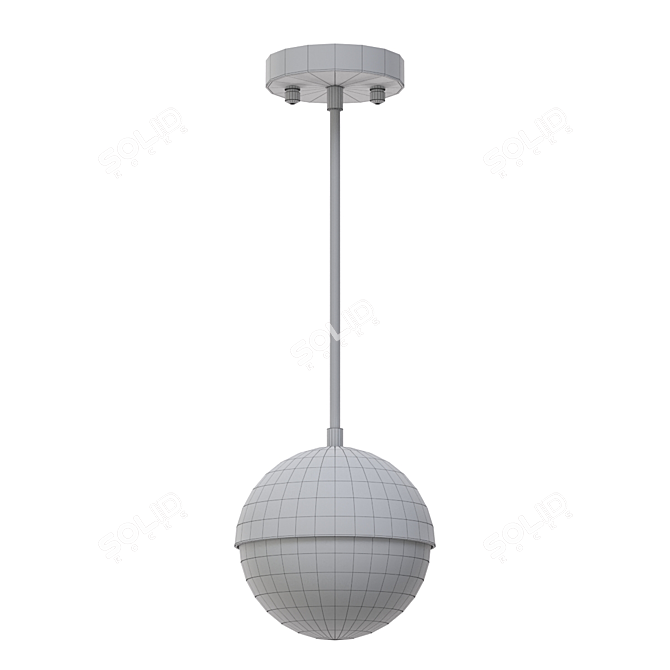 Elegant Sphere Pendant Light 3D model image 2