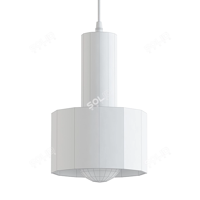 Modern Metal Hanging Pendant 3D model image 2