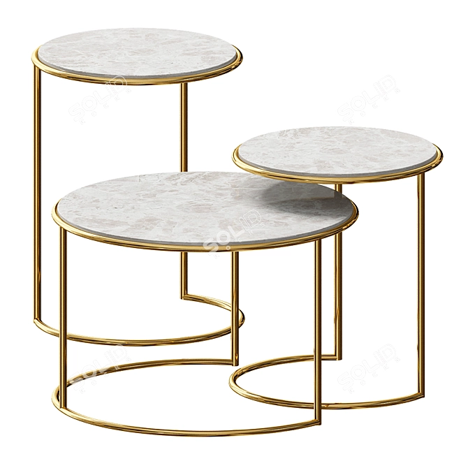 Sleek & Stylish: 10 Modern Coffee Tables 3D model image 1