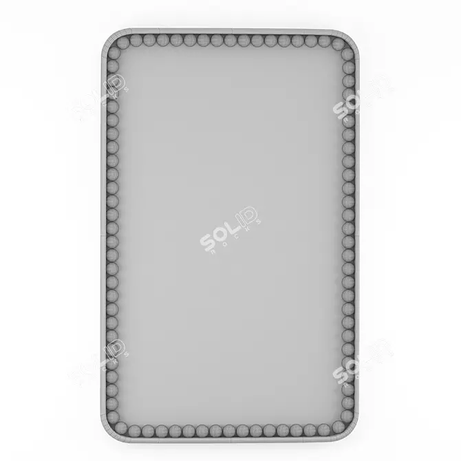 Orbis Luxe Rectangular Mirror 3D model image 3