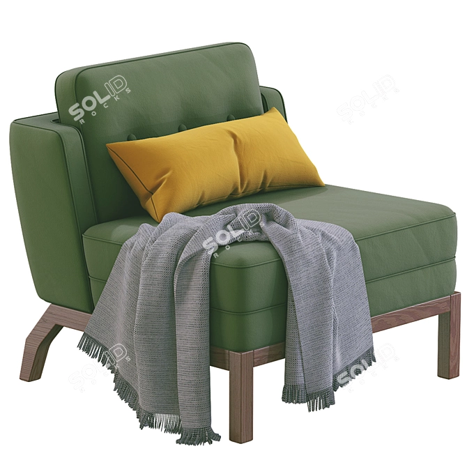 Modern Stylish Armchair Carlo 3D model image 1