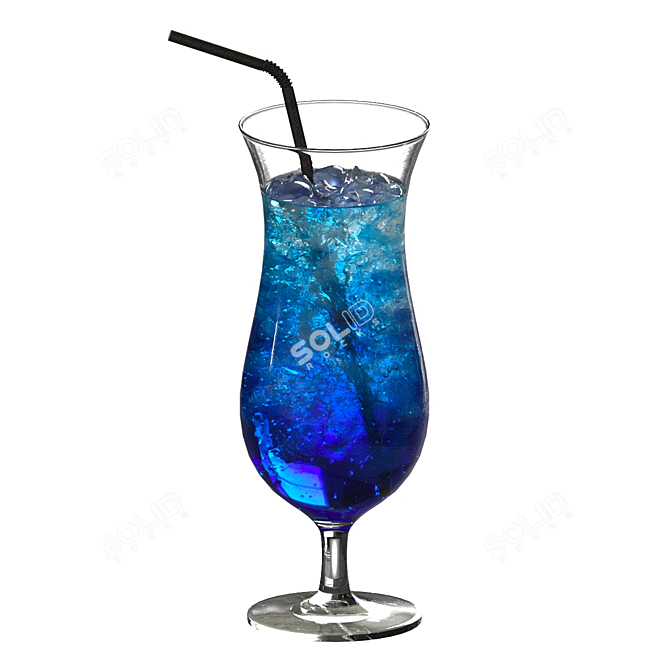 Luminous Cocktail Glass Set 3D model image 4