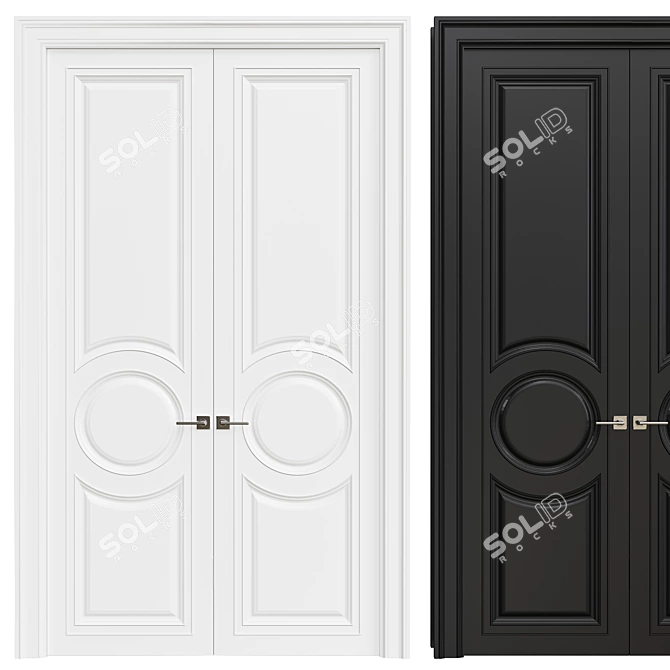 Title: Sleek Interior Door 3D model image 1