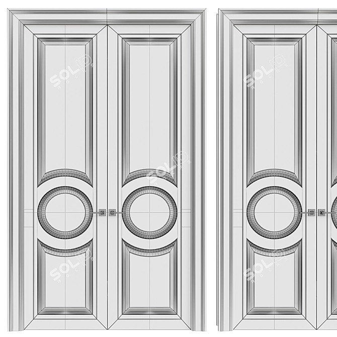 Title: Sleek Interior Door 3D model image 2