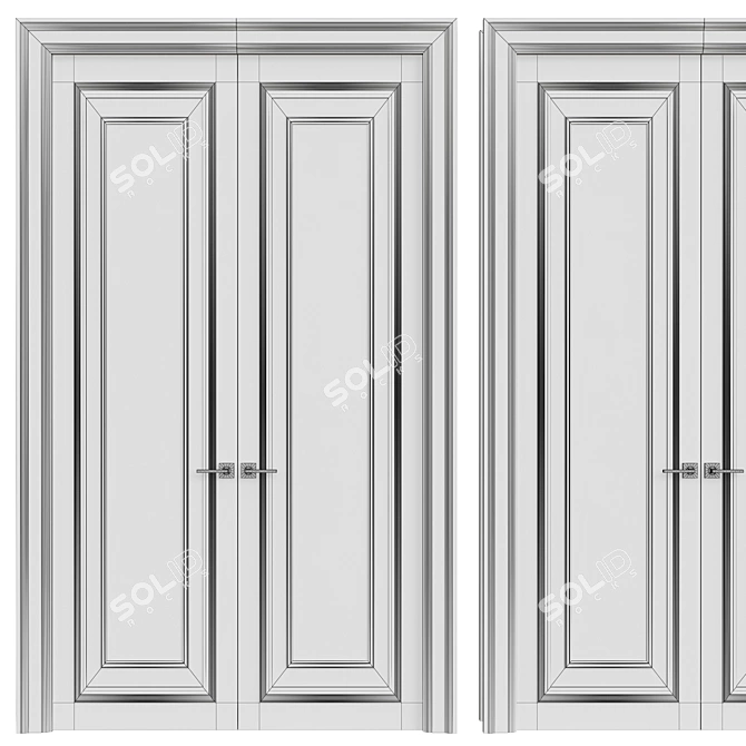 Modern Interior Door 3D model image 2