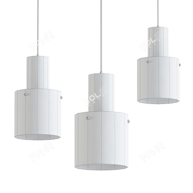 Modern Glass Pendant Light 3D model image 2