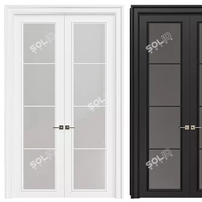 Sleek Interior Door- 3D Model Bundle | Render Vray + 2013 obj Max 3D model image 1