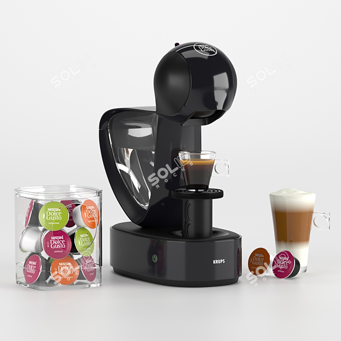 Compact Coffee Machine Nescafe Dolce Gusto 3D model image 1