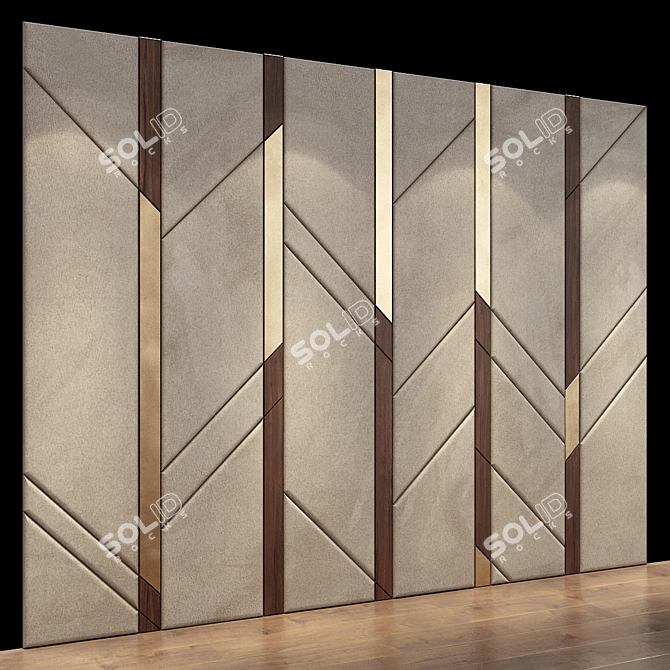 Modern Wall Panel 36 3D model image 1