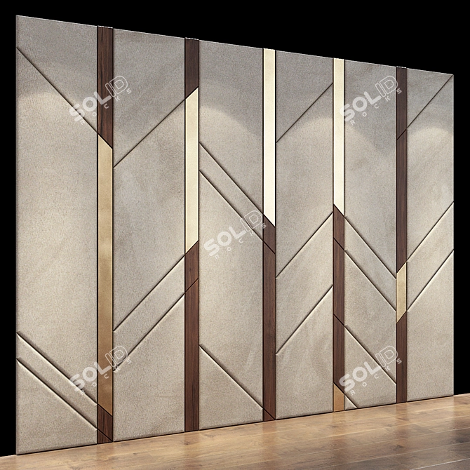 Modern Wall Panel 36 3D model image 4