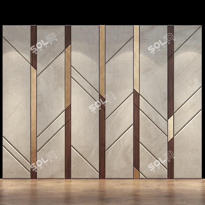 Modern Wall Panel 36 3D model image 5