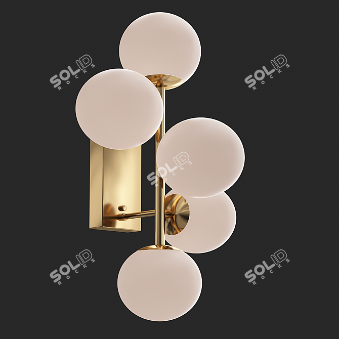 Title: Elegant Airy Wall Lamp 3D model image 1